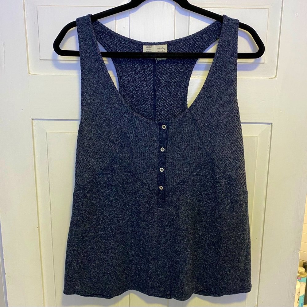 Anthropologie Saturday Sunday Lucie Ribbed Tank
